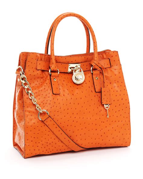 michael kors ostrich leather handbags|Ostrich Michael Kors Handbags for Women .